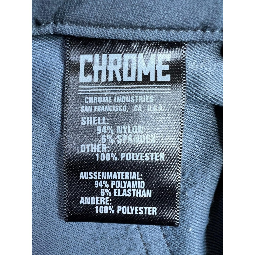 Chrome Industries Biker Shorts Mens 30 Blue Nylon Spandex Stretch 14" Inseam - Picture 8 of 15
